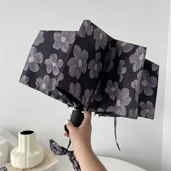 Картина маслом Haru | зонт от солнца, защита от солнца, ультрафиолета, женский зонт, солнечный и дождливый, маленький автоматический